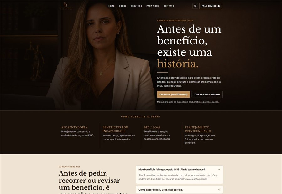 Landing page desenvolvida pela Nix Dev Code